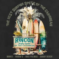Rincon PR Surfing Capital Of The Caribbean Surfers Wipeout Adult Drive Performance Visor