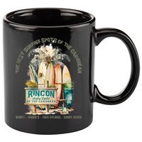 Rincon PR Surfing Capital Of The Caribbean Surfers Wipeout 11oz C Handle Ceramic Mug