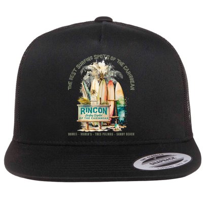 Rincon PR Surfing Capital Of The Caribbean Surfers Wipeout Flatbill Hat