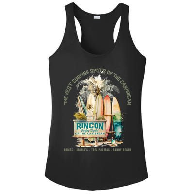 Rincon PR Surfing Capital Of The Caribbean Surfers Wipeout Ladies PosiCharge Competitor Racerback Tank