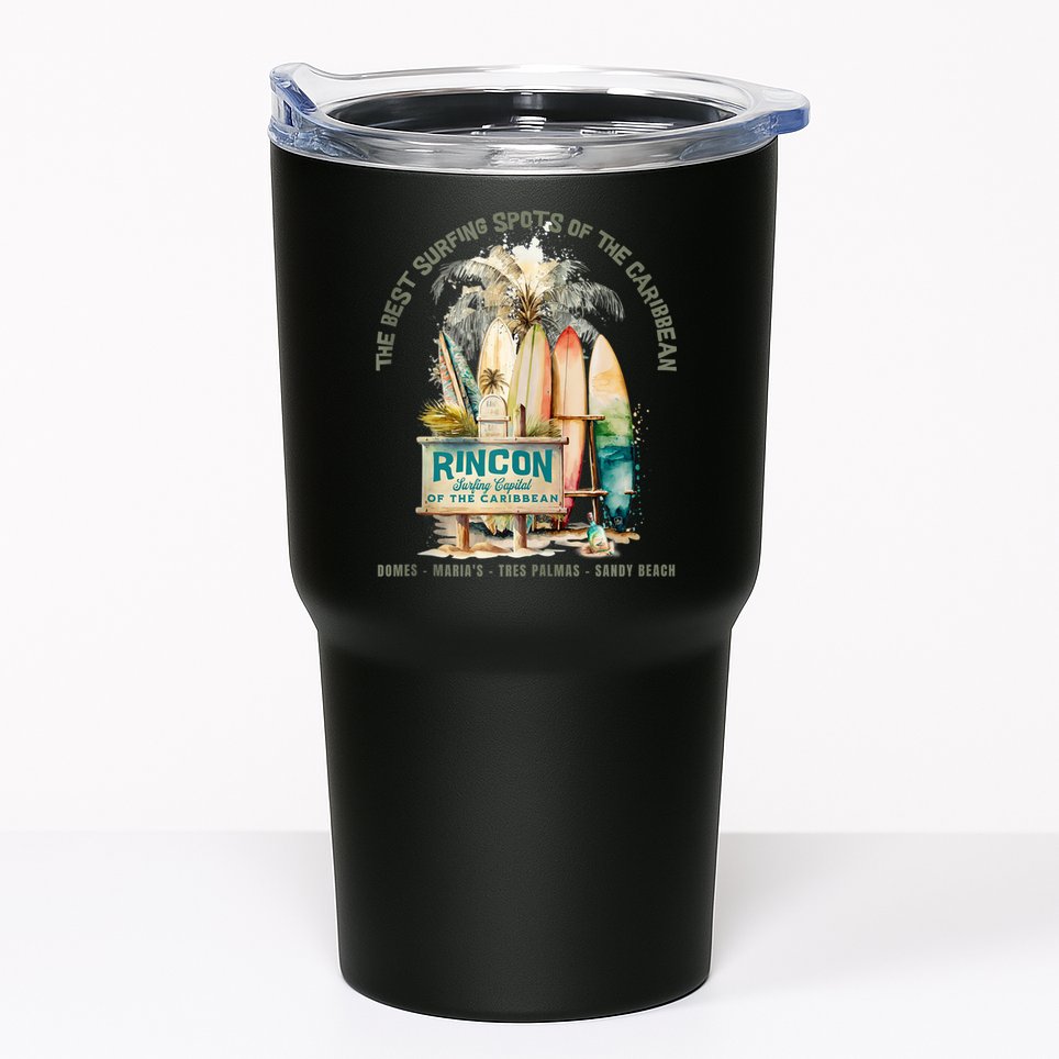 Rincon PR Surfing Capital Of The Caribbean Surfers Wipeout Tumbler