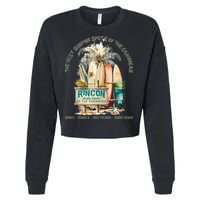 Rincon PR Surfing Capital Of The Caribbean Surfers Wipeout Cropped Pullover Crew