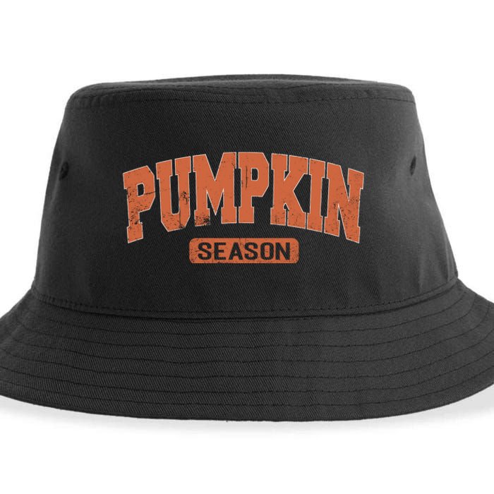 Retro Pumpkin Season Sustainable Bucket Hat