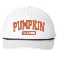 Retro Pumpkin Season Snapback Five-Panel Rope Hat