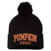 Retro Pumpkin Season Pom Pom 12in Knit Beanie