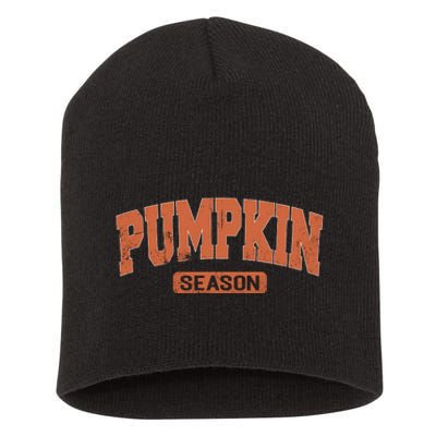 Retro Pumpkin Season Short Acrylic Beanie