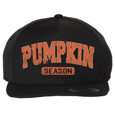 Retro Pumpkin Season Wool Snapback Cap