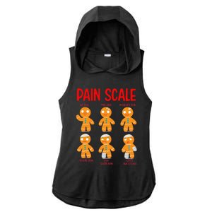 Retro Pain Scale Gingerbread Trauma Nurse Nursing Ladies PosiCharge Tri-Blend Wicking Draft Hoodie Tank