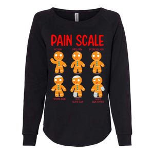 Retro Pain Scale Gingerbread Trauma Nurse Nursing Womens California Wash Sweatshirt