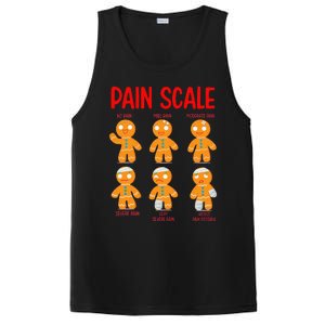 Retro Pain Scale Gingerbread Trauma Nurse Nursing PosiCharge Competitor Tank