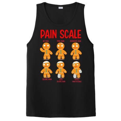 Retro Pain Scale Gingerbread Trauma Nurse Nursing PosiCharge Competitor Tank