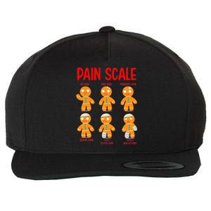 Retro Pain Scale Gingerbread Trauma Nurse Nursing Wool Snapback Cap