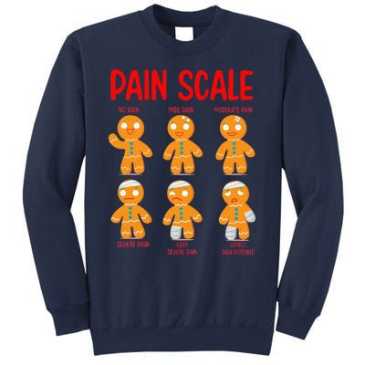 Retro Pain Scale Gingerbread Trauma Nurse Nursing Sweatshirt