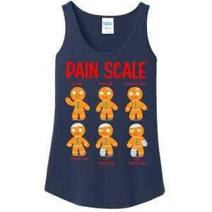 Retro Pain Scale Gingerbread Trauma Nurse Nursing Ladies Essential Tank