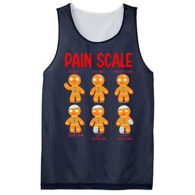 Retro Pain Scale Gingerbread Trauma Nurse Nursing Mesh Reversible Basketball Jersey Tank