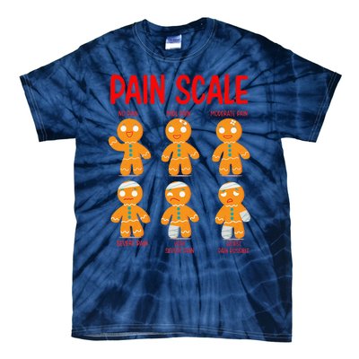 Retro Pain Scale Gingerbread Trauma Nurse Nursing Tie-Dye T-Shirt