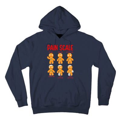 Retro Pain Scale Gingerbread Trauma Nurse Nursing Tall Hoodie