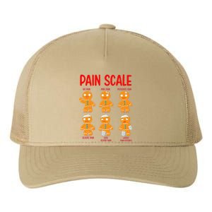 Retro Pain Scale Gingerbread Trauma Nurse Nursing Yupoong Adult 5-Panel Trucker Hat