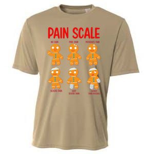 Retro Pain Scale Gingerbread Trauma Nurse Nursing Cooling Performance Crew T-Shirt