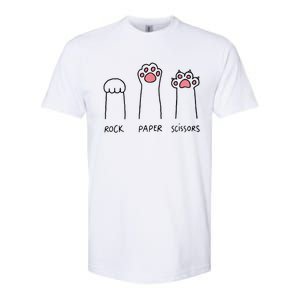 Rock Paper Scissors Cat Paws Softstyle CVC T-Shirt