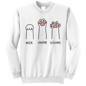 Rock Paper Scissors Cat Paws Sweatshirt