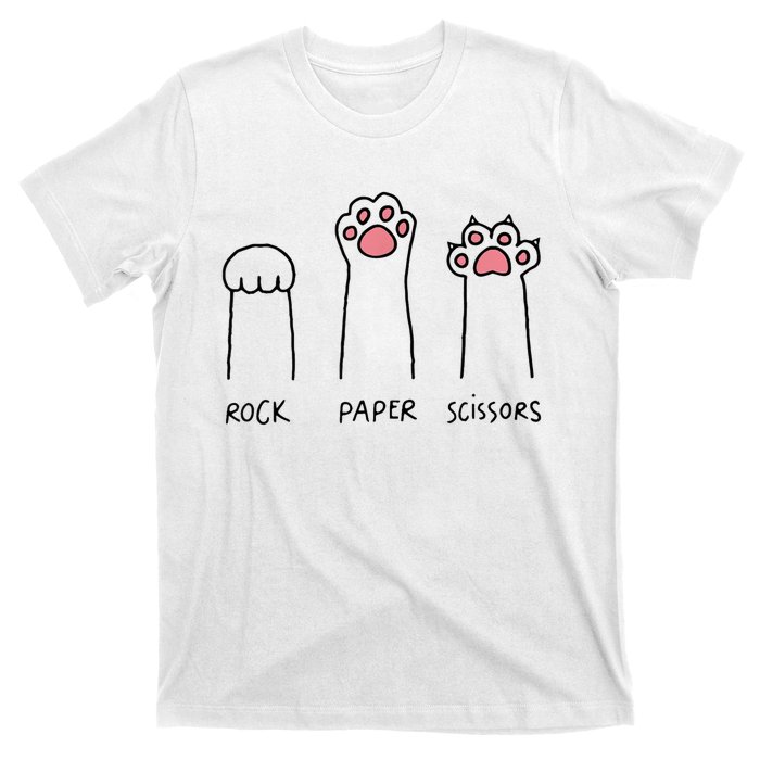 Rock Paper Scissors Cat Paws T-Shirt