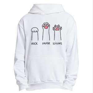 Rock Paper Scissors Cat Paws Urban Pullover Hoodie