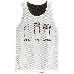 Rock Paper Scissors Cat Paws Mesh Reversible Basketball Jersey Tank