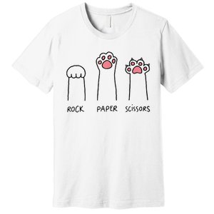 Rock Paper Scissors Cat Paws Premium T-Shirt