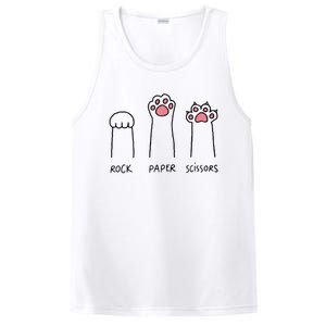 Rock Paper Scissors Cat Paws PosiCharge Competitor Tank