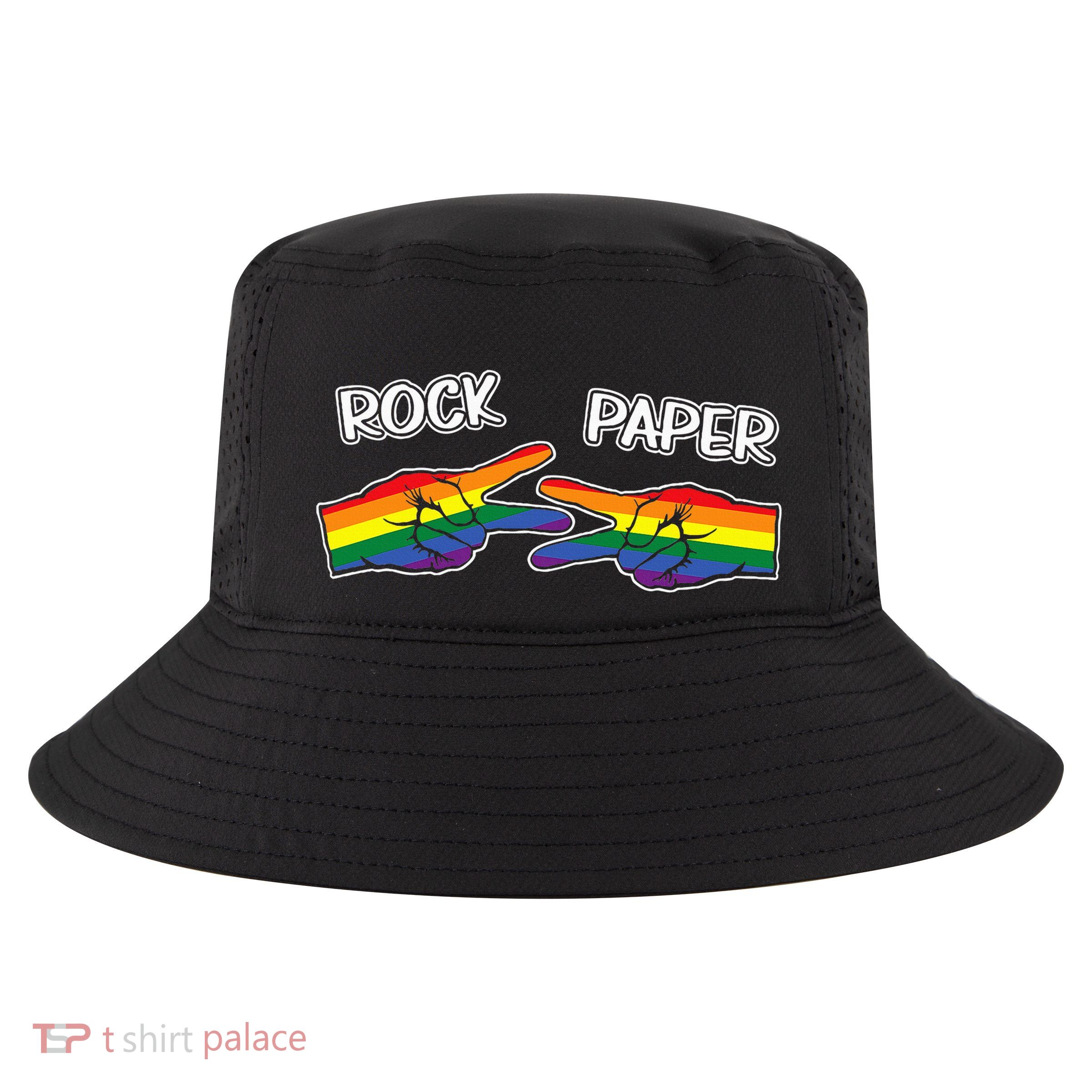 Rock Paper Scissors Lgbtq+ Pride Month Cool Comfort Performance Bucket Hat