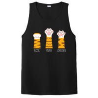 Rock Paper Scissors Hand Game Funny Cute Paw Cat Lovers PosiCharge Competitor Tank