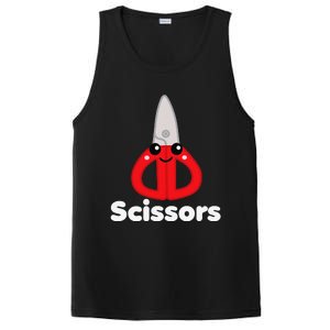 Rock Paper Scissors Group Halloween Costume Cute Kawaii PosiCharge Competitor Tank