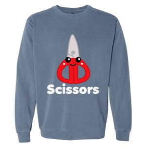 Rock Paper Scissors Group Halloween Costume Cute Kawaii Garment-Dyed Sweatshirt