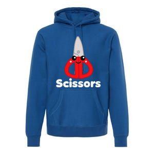 Rock Paper Scissors Group Halloween Costume Cute Kawaii Premium Hoodie