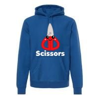 Rock Paper Scissors Group Halloween Costume Cute Kawaii Premium Hoodie