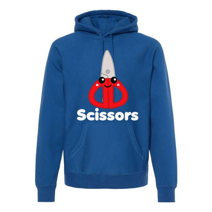 Rock Paper Scissors Group Halloween Costume Cute Kawaii Premium Hoodie