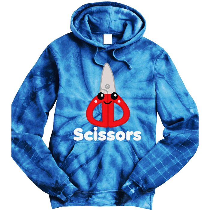 Rock Paper Scissors Group Halloween Costume Cute Kawaii Tie Dye Hoodie