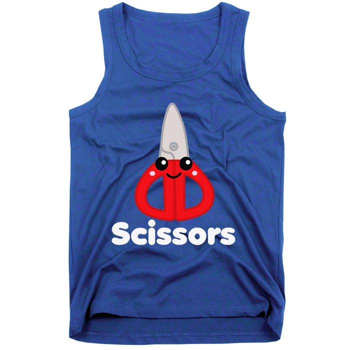 Rock Paper Scissors Group Halloween Costume Cute Kawaii Tank Top