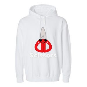 Rock Paper Scissors Group Halloween Costume Cute Kawaii Garment-Dyed Fleece Hoodie