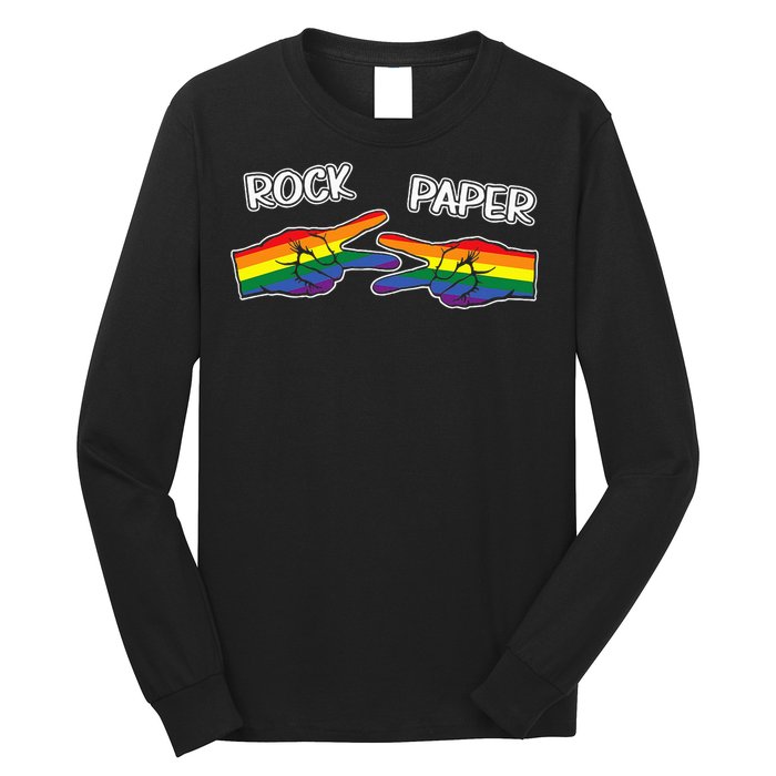 Rock Paper Scissors Lgbtq+ Pride Month Long Sleeve Shirt