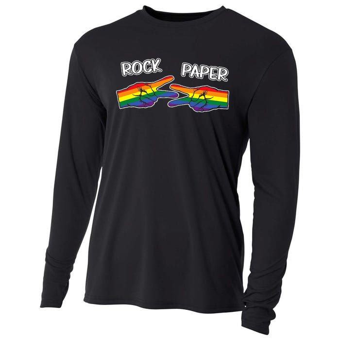 Rock Paper Scissors Lgbtq+ Pride Month Cooling Performance Long Sleeve Crew