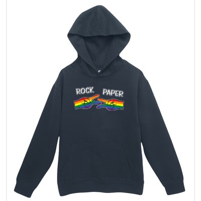 Rock Paper Scissors Lgbtq+ Pride Month Urban Pullover Hoodie