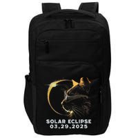 Retro Partial Solar Eclipse 2025 03 29 Solar Eclipse Cat Impact Tech Backpack