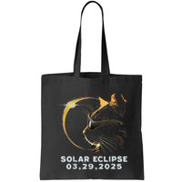 Retro Partial Solar Eclipse 2025 03 29 Solar Eclipse Cat Tote Bag