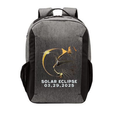 Retro Partial Solar Eclipse 2025 03 29 Solar Eclipse Cat Vector Backpack