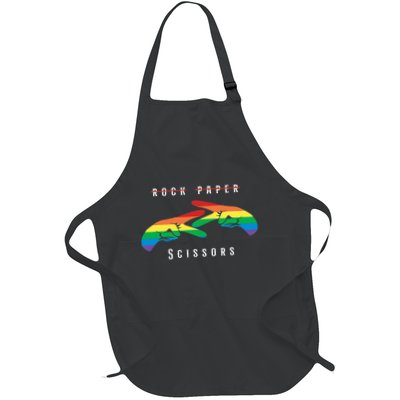 Rock Paper Scissors Funny Lesbian Pride Lgbt Apron