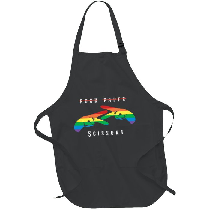 Rock Paper Scissors Funny Lesbian Pride Lgbt Apron