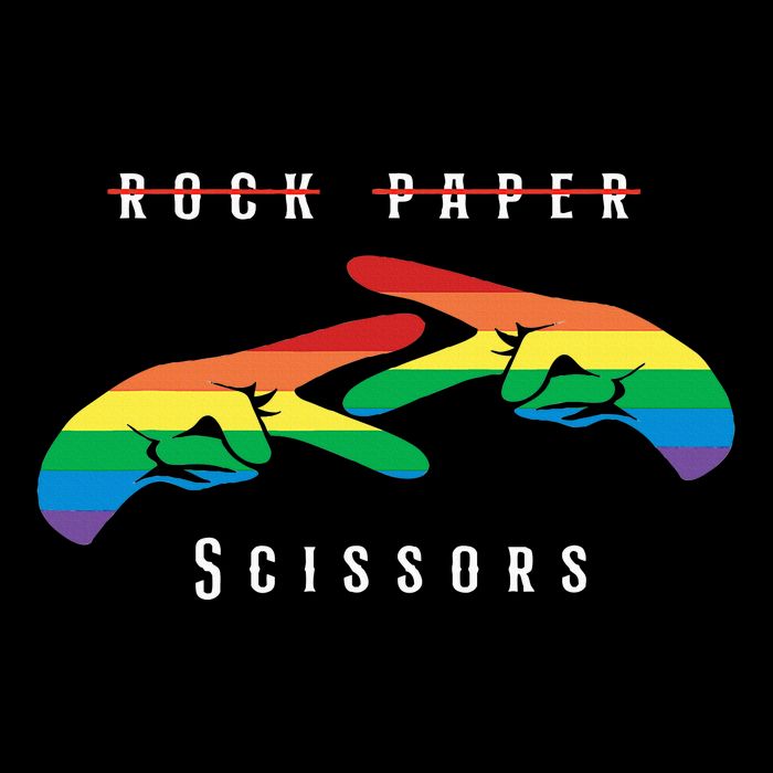 Rock Paper Scissors Funny Lesbian Pride Lgbt 7-Panel Snapback Hat