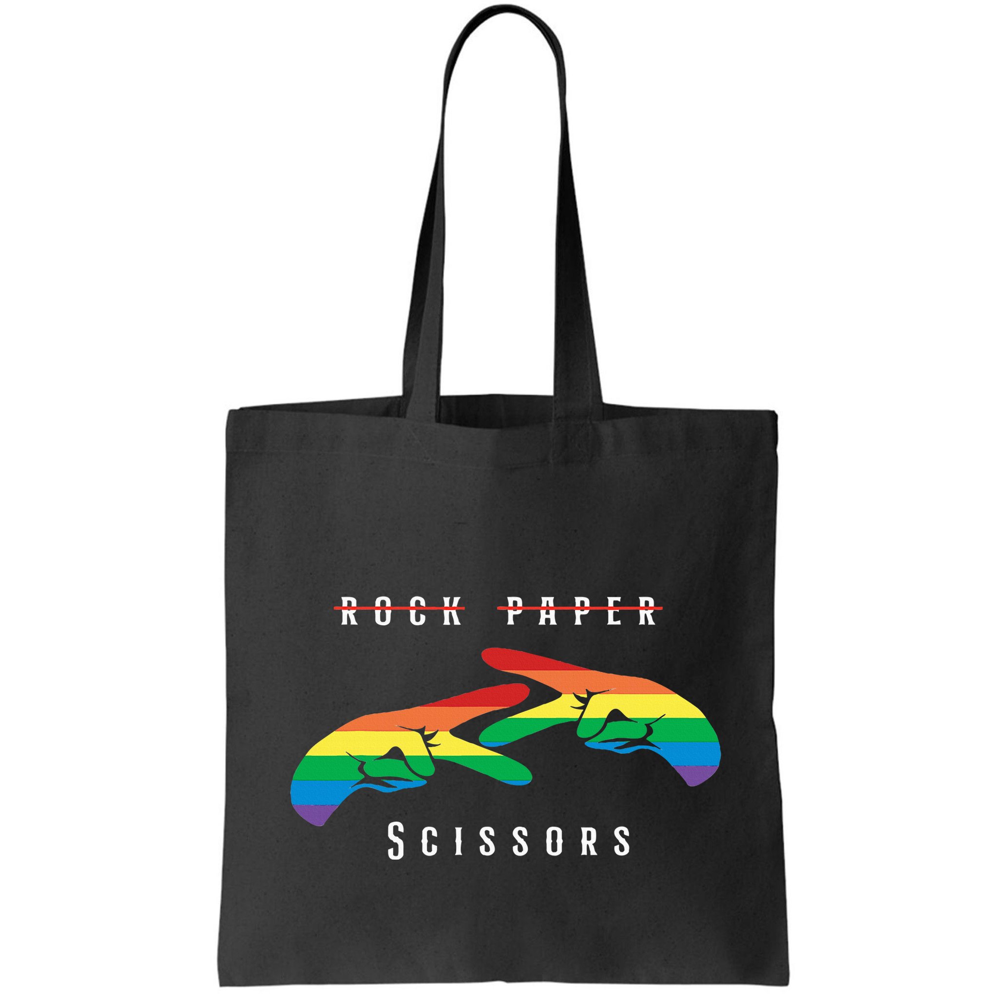 Rock Paper Scissors Funny Lesbian Pride Lgbt Bag